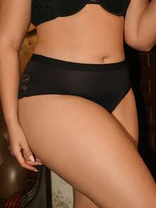 Divavoom Set 3 Potong Celana Dalam Patchwork Renda Ukuran Plus - MultiWarna - View 10