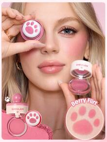 SHEGLAM Cutie Paw 印章腮紅-030 Berry Flirt 持久輕盈粉狀腮紅棒 品牌美妝化妝品 適合女士與女孩 - 030 Berry Flirt - 查看 3