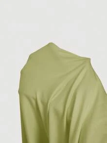 SHEIN MOD 立領修身上衣與百褶長裙套裝 - 綠色 - 查看 9