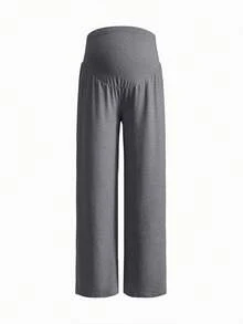 Modmama Pantalones de maternidad casuales versátiles de cintura alta y pierna recta - Multicolor - Ver 6