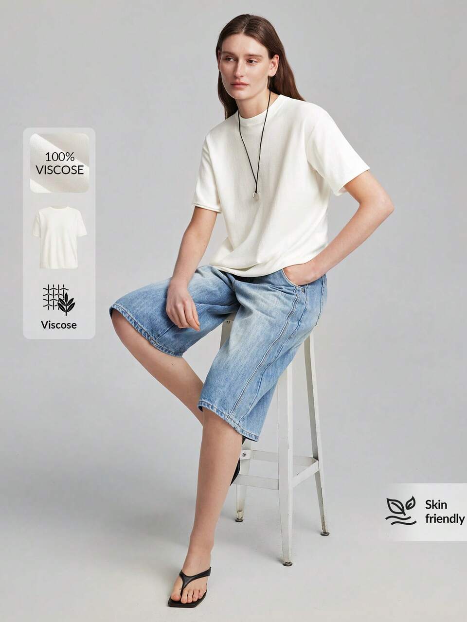 2026 New Summer Women's Loose Fit Beige Short Sleeve Knit Round Neck Design Unisex Casual Knit Top, Commute Urban Modern Minimalist Elegant Tea Party Independence Day Old Money Style Teacher Women's Office Wear Holiday Vacation Date Women's Outwear Fashion Versatile Women's Knit Top