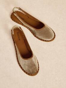 Rosivie Women's Versatile Fashion Flat Shoes For Daily Wear - Khaki - View 3