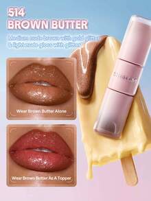 SHEGLAM Line To Shine Peel-Off Lip Stain & Gloss Duo-510 Papaya Glaze 2-In-1 Long-Lasting Combo Liquid Lipstick Lip Liner Brand Beauty Cosmetic Makeup For Women And Girls - 510 Papaya Glaze - View 9