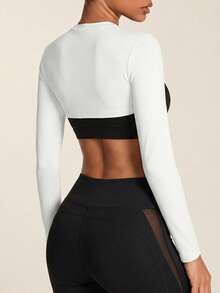 SHEIN BAE Women Sports Tees & Tanks Plain - Putih - View 7