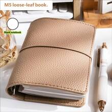 1 buah Sampul Notebook Isi Ulang M5 - Tekstur Kulit PU dengan Tali Portabel, Halaman Kosong yang Dapat Diisi Ulang, Notebook yang Dapat Digunakan Kembali, Cocok untuk Perjalanan, Ideal untuk Pecinta Buku Harian dan Pencatatan Kreatif Harian - Buku catatan kosong - View 12