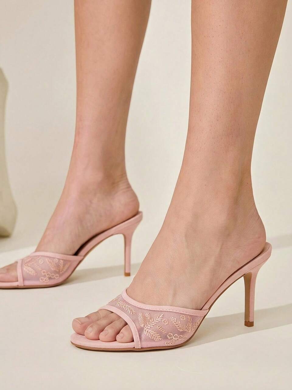 CUCCOO CHICEST Women Heeled Sandals Summer Shoes Wedding Shoes Bride Shoes