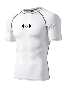 Gym Rark T-shirt de sport et de fitness coupe slim à manches raglan pour hommes - Blanc - Voir 3