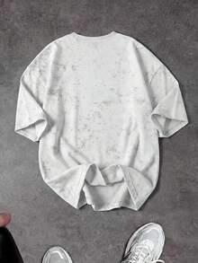 Sport MetroGents Men's Letter Print Short Sleeve Sports T-Shirt - White - View 2