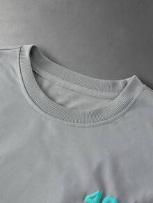 PAVTROS Camiseta sin mangas casual de verano para hombre con estampado de eslogan - Gris - Ver 5