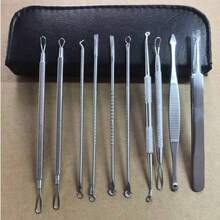 10er Set professionelle Mitesser-Entfernung - entfernt effektiv Mitesser, Whiteheads und Akne, ein umfassendes Hautpflege-Werkzeug, das tief reinigt, Poren klärt, Mitesser-Entferner, Selbstpflege, Hautpflege-Werkzeuge, Gesichtspflege, Schönheitsprodukte - Verschiedenfarbig - Übersicht 9