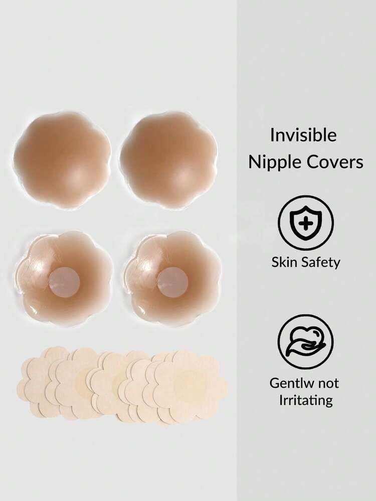 pasties for backless dresses SHAPORA Reusable Flower Nipple Covers, Invisible No Show Adhesive Breast Pasties, Skin Friendly Sticky Nipple Pads Dress & Daily Wear this bra offers a Garment Fit:SHIFT Women's Sexy Party Padded Color:Blossom Pink