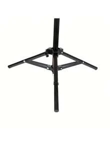 Satu Tripod yang Dapat Diatur dan Kokoh, Tinggi 50/110/160 Cm, Ringan dan Portabel, Cocok untuk Salon Rambut, Cosplay, Pajangan Rumah, Salon Kecantikan, Penataan Wig, Meja Rias, dan Rak Penyimpanan. - Hitam - View 2