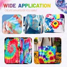 30ml 5/8 Colors Tie-Dye Powder Set, Suitable For Fabric, Textile And Clothing Dyeing, Multipurpose Pigment For Clothing Renewal And Diy Crafts - Multicolor - View 6