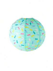 Joivida 1Pc Sprinkle Print Paper Lantern, Donut & Cupcake Themed Party Lantern, 12" (30cm) Foldable Paper Lamp For Birthday & Baby Shower, (Pink/White/Blue/Brown), Lightweight & Reusable, Easy To Assemble & Hang, Perfect For Dessert Themed Parties, Ice Cream Celebrations & Kids' Room Decor, Adds Cheerful Vibe To Any Party, Great For Party Supplies, Ceiling Decor & Festive Backdrop - multicolor - View 15