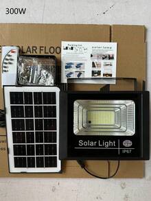 1 Buah Lampu Sorot Luar Ruangan Bertenaga Surya dengan Kecerahan Tinggi, Untuk Gudang, Taman, Garasi, Jalan Setapak, Halaman, Teras, Rumput, Balkon, Lampu Sorot Keamanan Tenaga Surya. - MultiWarna - View 9