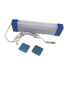 LED Ambient Night Light, USB Powered, Magnetic Design Easy To Install; Bedroom Decor Light, Portable, Simple To Use, Pink And Blue Light, Suitable For Bar Decor, Party Atmosphere Decor, Car Interior Decor, Live Streaming, Photography Background Decor And More Scenarios - USB Link - Blue and White - View 11
