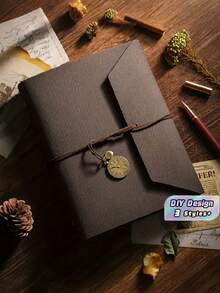 1PC 52 Page Laminated DIY Photo Album Scrapbook Growth Memory Book For Graduates Couples Young Adults Valentine Anniversary Back To School Gift Home Decor Must Haves - album - View 1