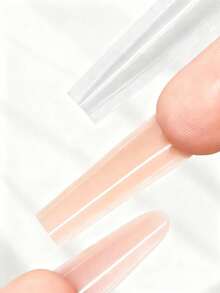 240PCS Sandwich Nail Dual Forms 120 Top Molds + 120 Bottom Molds 15 Sizes Guide Lines For Acrylic Builder Gel Extension Salon Home Tools - Multicolor - View 6