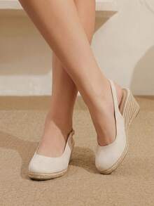 Styleloop Women's Wedge & Platform Shoes, Bohemian, Beach Vacation, Western Wind, Summer Wear, Travel Essentials - Off-white - View 7