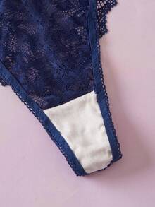 Elorette Women Sexy Lingerie Sets - Navy Blue - View 10