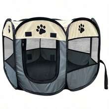 1PC Portable Foldable Pet Tent Kennel Octagonal Fence Puppy Shelter Easy To Use Outdoor Easy Operation Large Dog Cages Cat Fences - Multicolor - View 18