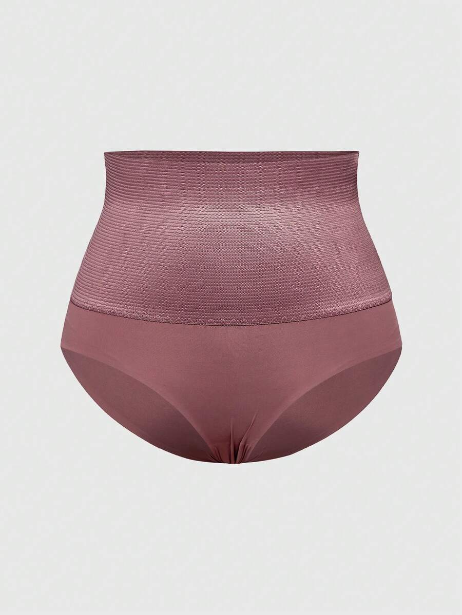 SHAPORA Bragas triangulares moldeadoras de unicolor para uso diario casual para mujer - Rosa Roja - Ver 1