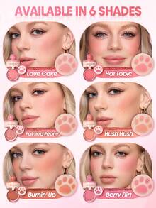 SHEGLAM Cutie Paw 印章腮紅-009 Painted Peony 持久輕盈粉狀腮紅棒 品牌美妝化妝品 適合女士與女孩 - 009 Painted Peony - 查看 7