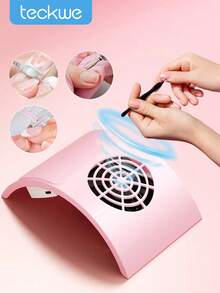 Teckwe USB Powered Nail Dust Collector With 2 Reusable Filters - Portable 858-M5 Acrylic Nail Dust Extractor Fan (Plug And Play) Nail Art Tool - White - Multicolor - View 1