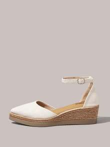 Styleloop Women's Wedge Heel Platform Sandals, Bohemian, Beach Vacation, Western Wind, Summer Wear, Travel Essentials - apricot rice - View 3
