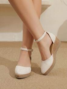 Styleloop Women's Wedge Heel Platform Sandals, Bohemian, Beach Vacation, Western Wind, Summer Wear, Travel Essentials - apricot rice - View 10