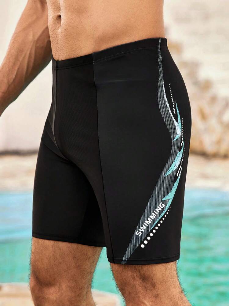 Mercer Haus Latest Style Men Outdoor Sports Swim Trunks, Knee Length, High Elasticity, High Quality Swimwear,Hawaiian - Black - View 5