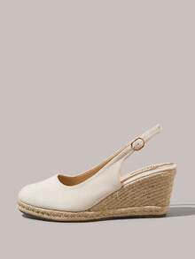 Styleloop Women's Wedge & Platform Shoes, Bohemian, Beach Vacation, Western Wind, Summer Wear, Travel Essentials - Off-white - View 3