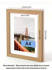 1/3 إطار صور خشبي 30 * 40 سم، يناسب صور 30 * 40 سم/12 * 16 بوصة، متوفر باللون الأحمر/الأسود وألوان أخرى، لا يشمل ورق الصور، هدية عيد ميلاد/تخرج - متعدد الألوان - مشاهدة 14