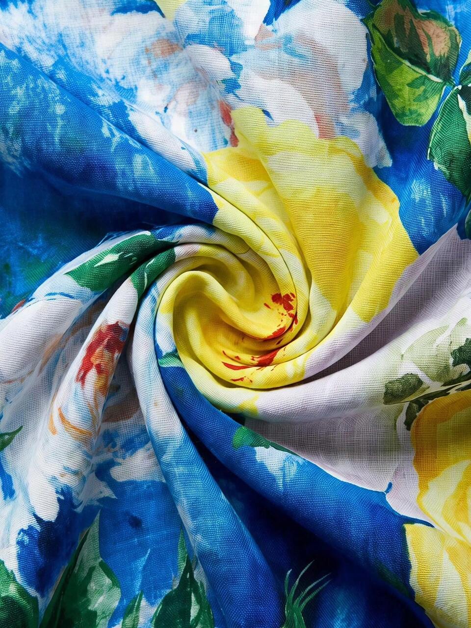 Plus Size Floral Print Tank Top And Leggings 2 Pieces Set For Vacation And Casual Wear
