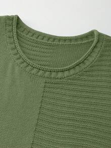 Franclia Loose Fit Commuter Layering Sleeveless Knit Vest - Army Green - View 3