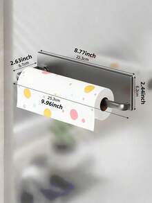 1 Punch-Free Wall-Mounted Kitchen Tissue Holder, Punch-Free Roll Paper Storage Rack, Kitchen Tissue Wrap Towel Storage Rack. - Multicolor - View 16