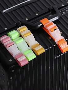 1 Pack Colorful Adjustable Luggage Strap Quick Release Buckle Portable Travel Accessory Car Outdoor Trip Vacation Secure Strong Durable Universal Fit - one size fits all - View 6