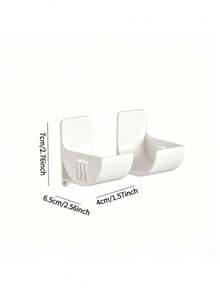 3Pairs Wall Mount Space Saving Large Capacity Kitchen Cabinet Organizer Rack For Cling Wrap Trash Bags Storage Holder Pantry Strong Durable - one size fits all - View 2