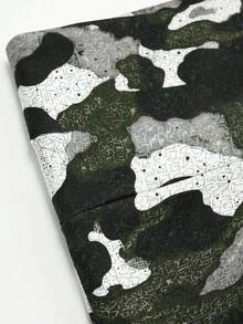 SHEIN LUNE 大尺碼收腹提臀高腰翻蓋口袋工裝跑步短褲 - 彩色 - 查看 7