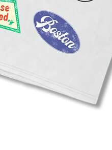 ROMWE MEN Street Life Men's Letter Print Long Sleeve T-Shirt, Suitable For Daily Wear In Spring And Summer - White - View 3