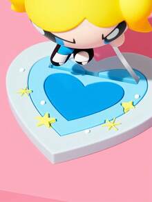 THE POWERPUFF GIRLS X SHEIN 1件裝 Magic Q-Style 造型公仔，桌面裝飾品，禮物 - 彩色 - 查看 3