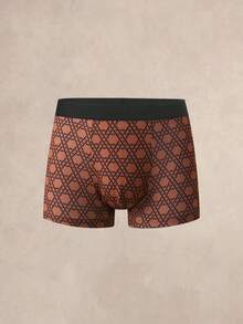 EverLounge 3Pcs Men's Retro Line Pattern Boxer Shorts, Allover Interlaced Print Casual Underwear - Multicolor - View 7