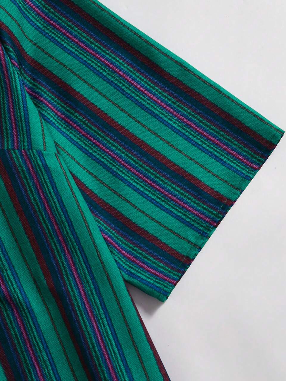 Plus Size Women's Striped Print Shirt