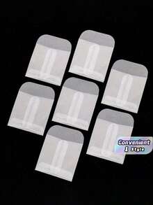 50/10pcs Semi-Transparent Mini Jewelry Envelopes, Self-Sealing Paper Bags, Suitable For Rings, Necklaces, Earrings, Seed Storage And Coin Protection, Coin Collection | Transparent Packaging | Self-Sealing Envelopes - multicolor - View 1