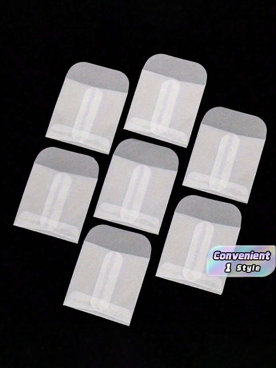 50/10pcs Semi-Transparent Mini Jewelry Envelopes, Self-Sealing Paper Bags, Suitable For Rings, Necklaces, Earrings, Seed Storage And Coin Protection, Coin Collection | Transparent Packaging | Self-Sealing Envelopes - multicolor - View 1