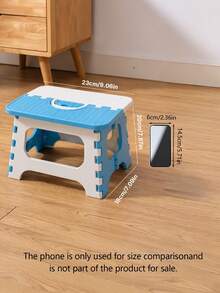 1pc Thick Plastic Foldable Stool, Adult Portable Fishing Chair, Suitable For Outdoor Travel - Multicolor - View 4