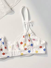 PetitDoll Digital Print Lace Patchwork Sweet Minimalist Women's Lingerie - Multicolor - View 5