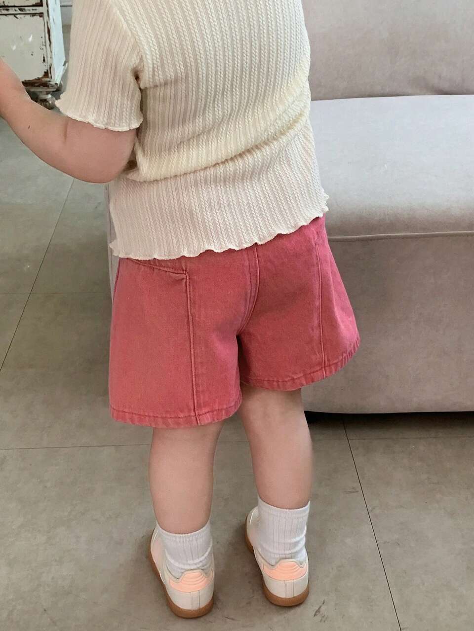 Baby Girl Washed Korean Style Denim Shorts Summer Toddler