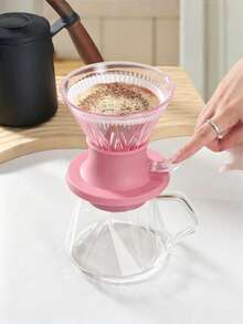 Smart Coffee Filter Cup Reusable Dripper, Multi-Purpose Brewer For Coffee Tea Juice, V01/V02 For Home Kitchen Barista Outdoor Use. - Black - View 5