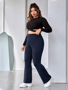 Shapeblank Celana Ukuran Plus Plain Casual - Navy Blue - View 6